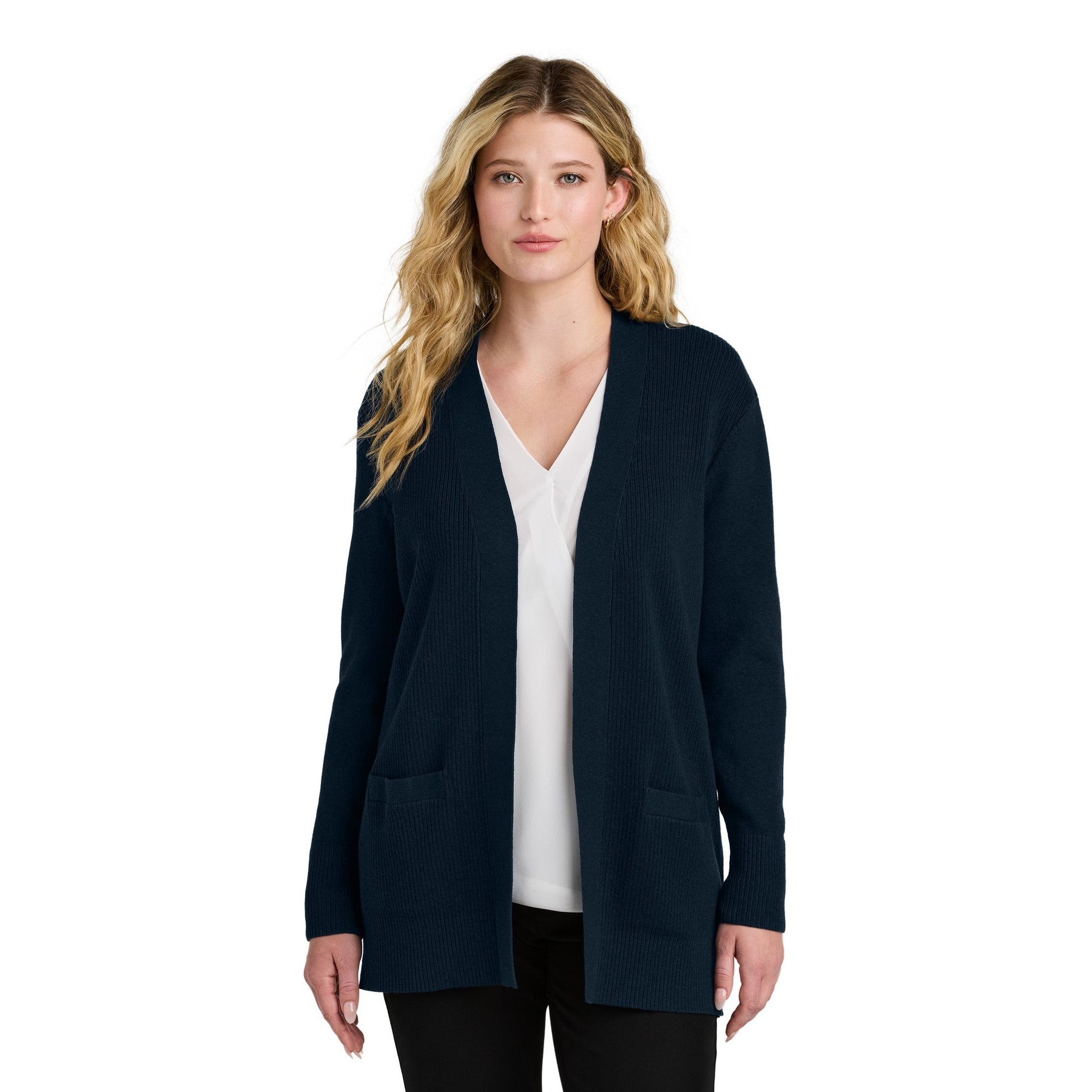 Port Authority-Port Authority® Women's Easy Care Open-Front Cardigan Sweater LSW2890-MedTech-5